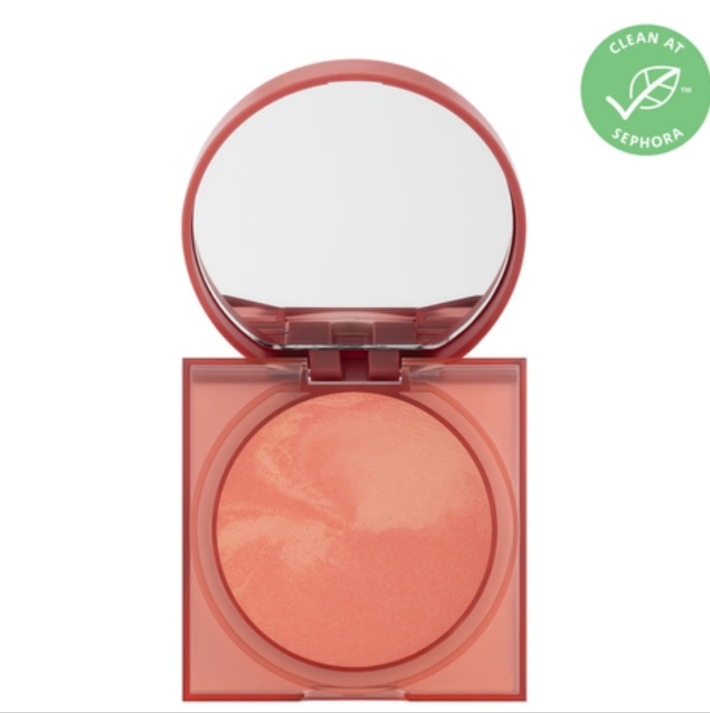 Huda Beauty Glowish Cheeky Vegan Blush Powder NWOB Healthy Peach